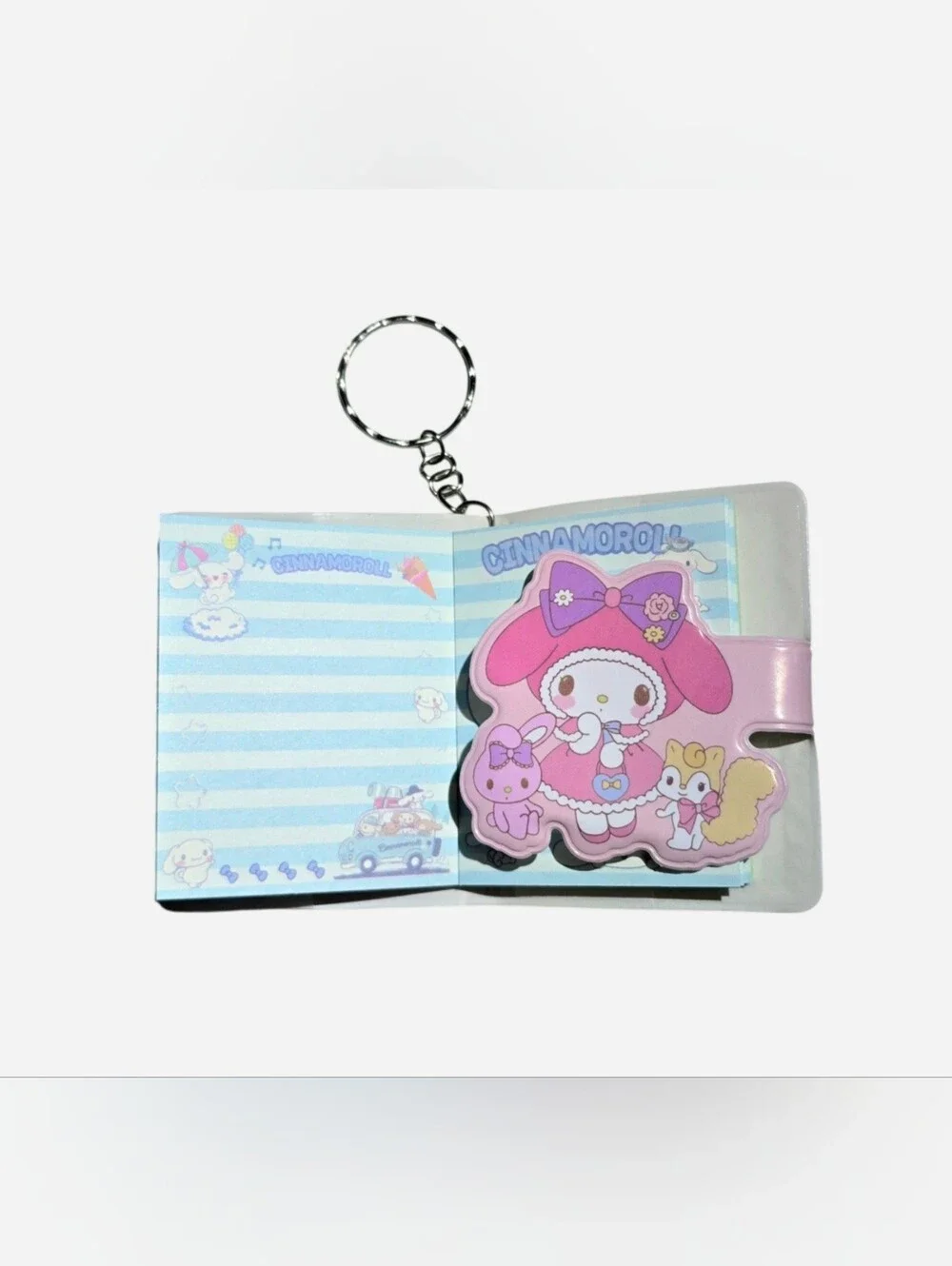 Sanrio My Melody Kawaii Mini Notebook Keychain NEW